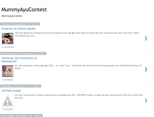 Tablet Screenshot of mummyayucontest.blogspot.com