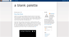 Desktop Screenshot of ablankpalette.blogspot.com