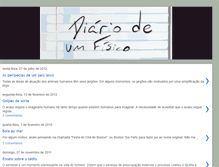 Tablet Screenshot of diariodeumfisico.blogspot.com