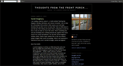 Desktop Screenshot of frontporchthoughts.blogspot.com