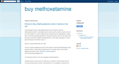 Desktop Screenshot of buy-methoxetamine.blogspot.com