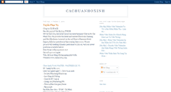 Desktop Screenshot of cachuanhoxinh.blogspot.com