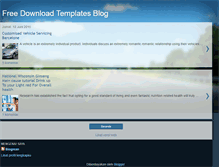 Tablet Screenshot of free-download-templates-blog.blogspot.com