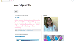 Desktop Screenshot of materialgalmolly.blogspot.com