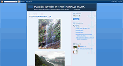 Desktop Screenshot of coolthirthahalli.blogspot.com