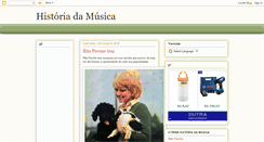 Desktop Screenshot of historiadasmusica.blogspot.com