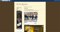Desktop Screenshot of mynowministries.blogspot.com