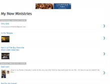 Tablet Screenshot of mynowministries.blogspot.com