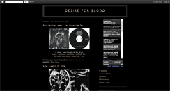 Desktop Screenshot of desireforblood.blogspot.com