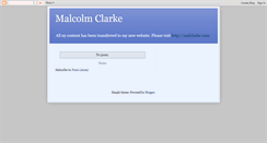 Desktop Screenshot of malcolmclarke.blogspot.com