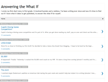 Tablet Screenshot of answeringthewhatif.blogspot.com