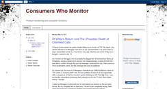 Desktop Screenshot of consumers-who-monitor.blogspot.com