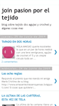 Mobile Screenshot of joinpasionporeltejido.blogspot.com