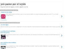 Tablet Screenshot of joinpasionporeltejido.blogspot.com
