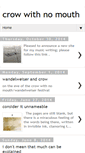 Mobile Screenshot of crowwithnomouth-jesse.blogspot.com