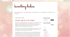 Desktop Screenshot of kwentongbabae.blogspot.com