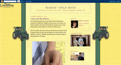 Desktop Screenshot of barononlyboys.blogspot.com