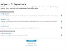 Tablet Screenshot of inyeccionesmalpuestas.blogspot.com