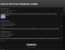 Tablet Screenshot of howtogetfreefacebookcredits2011.blogspot.com