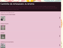 Tablet Screenshot of cantinhodoartesanatojuarteira.blogspot.com