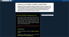Desktop Screenshot of mtahiniwawakiswahili.blogspot.com