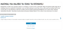 Tablet Screenshot of mtahiniwawakiswahili.blogspot.com