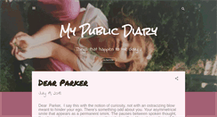 Desktop Screenshot of mylittlepublicdiary.blogspot.com