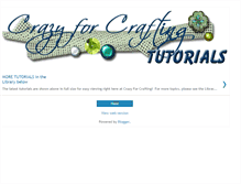 Tablet Screenshot of crazy4craftingtutorials.blogspot.com