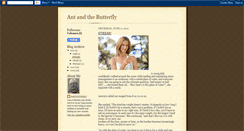 Desktop Screenshot of antandthebutterfly.blogspot.com