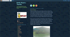 Desktop Screenshot of emilyrosestravels.blogspot.com