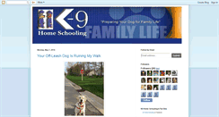 Desktop Screenshot of k9homeschooling.blogspot.com