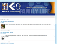 Tablet Screenshot of k9homeschooling.blogspot.com