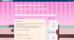 Desktop Screenshot of daniaamanicreations.blogspot.com