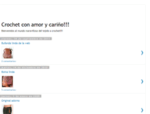 Tablet Screenshot of crochetconamor.blogspot.com