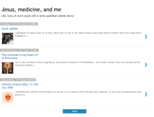 Tablet Screenshot of catholicdoctor.blogspot.com