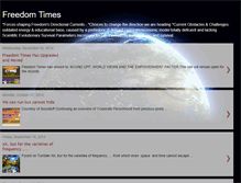 Tablet Screenshot of freedomtimes.blogspot.com