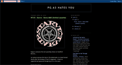 Desktop Screenshot of pg63hatesyou.blogspot.com