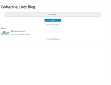 Tablet Screenshot of gomarshall.blogspot.com