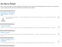 Tablet Screenshot of myharrypotterviews.blogspot.com