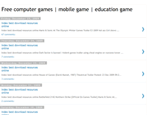 Tablet Screenshot of free-games-download-list.blogspot.com