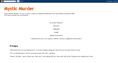 Desktop Screenshot of mysticmurder.blogspot.com
