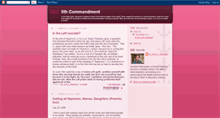 Desktop Screenshot of 5thcommandment.blogspot.com