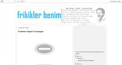 Desktop Screenshot of frikiklerbenim.blogspot.com