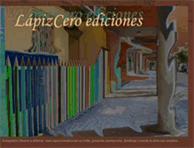 Tablet Screenshot of lapizceroediciones.blogspot.com