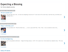 Tablet Screenshot of expectingablessing.blogspot.com