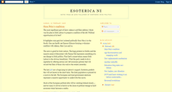 Desktop Screenshot of esotericani.blogspot.com