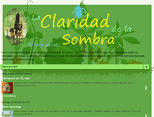 Tablet Screenshot of laclaridaddelasombra.blogspot.com