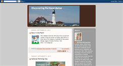 Desktop Screenshot of discoveringportlandmaine.blogspot.com