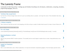 Tablet Screenshot of lorentzframe.blogspot.com