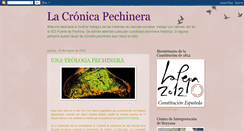 Desktop Screenshot of cronicapechinera.blogspot.com